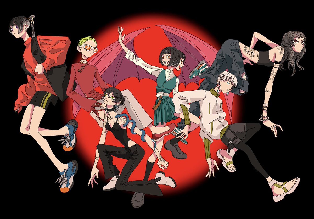 「現代百鬼夜行 」|NORAKURA(のらくら)のイラスト