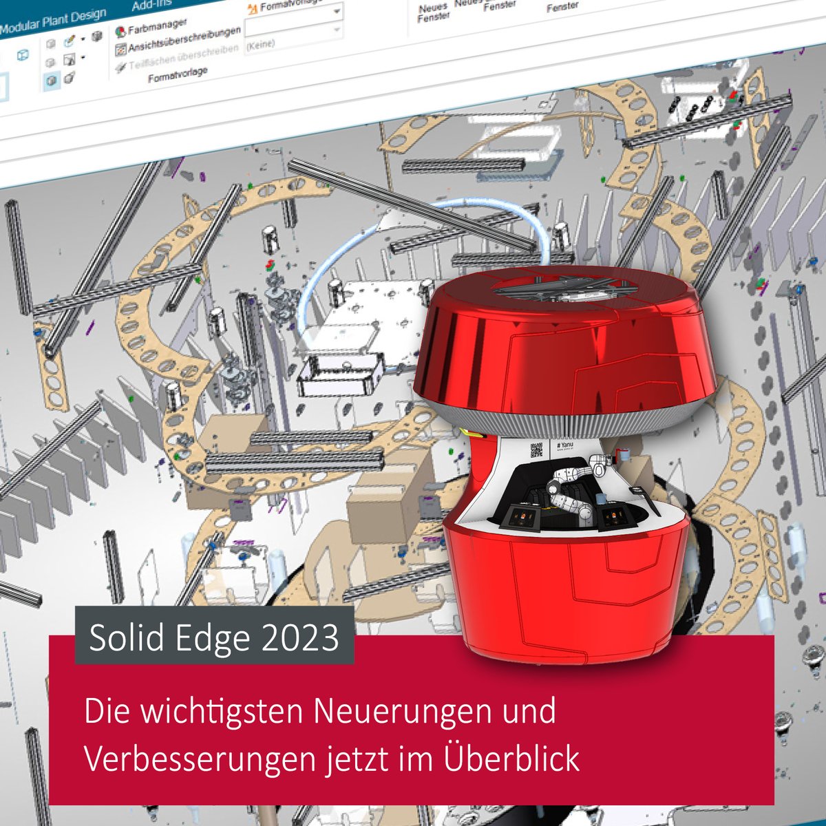 SolidSystemTeam's tweet image. Nahtlose Zusammenarbeit, neue Benutzeroberfläche und erweiterte Funktionen für #Simulation und Fertigung: #SolidEdge2023 ist verfügbar und vollgepackt mit neuen Features und Verbesserungen! Jetzt einen Überblick über die aktuelle #CAD Version verschaffen: bit.ly/3rOdkuR