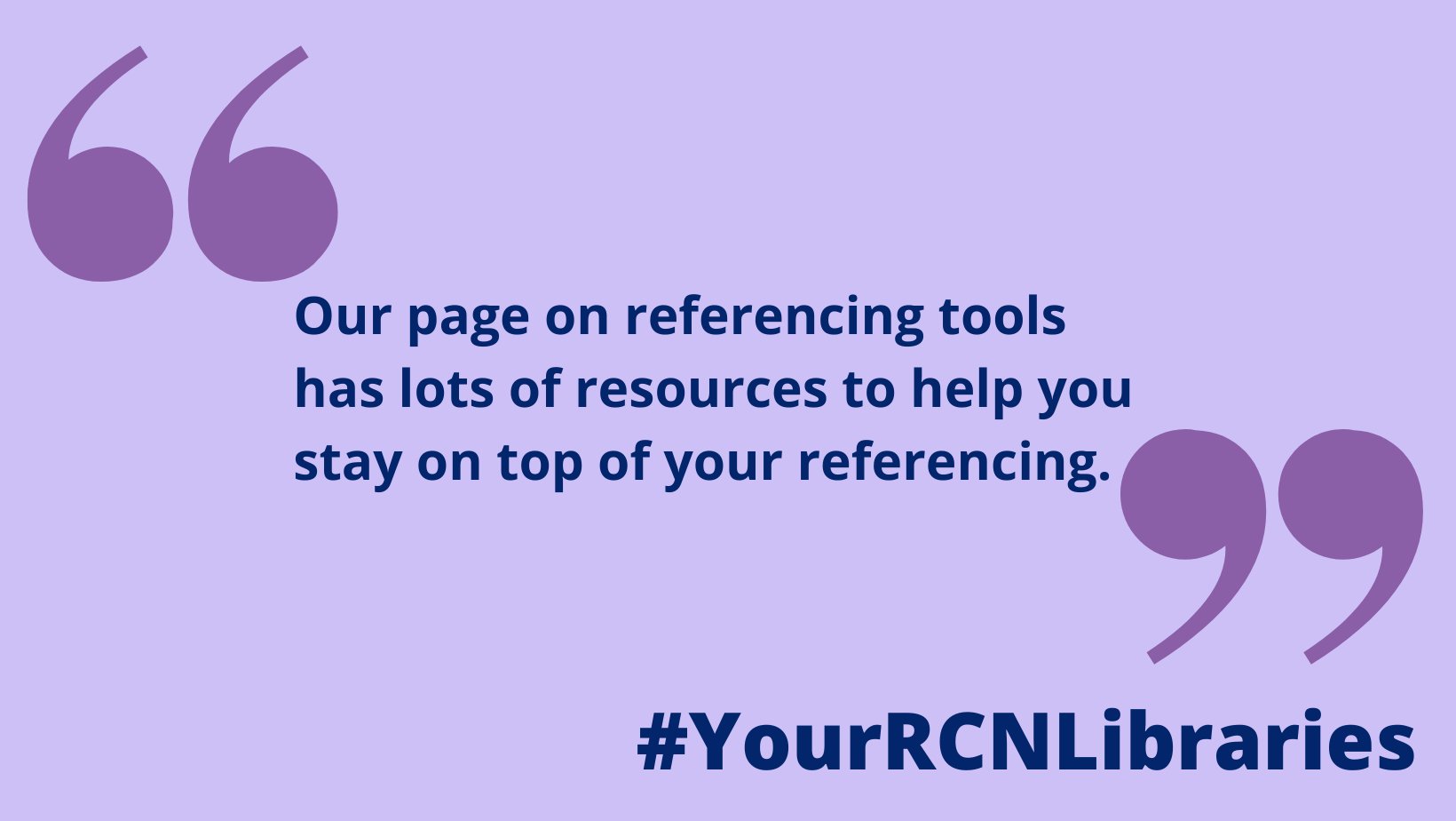 Royal College of Nursing Libraries 💙 on Twitter "Does referencing make
