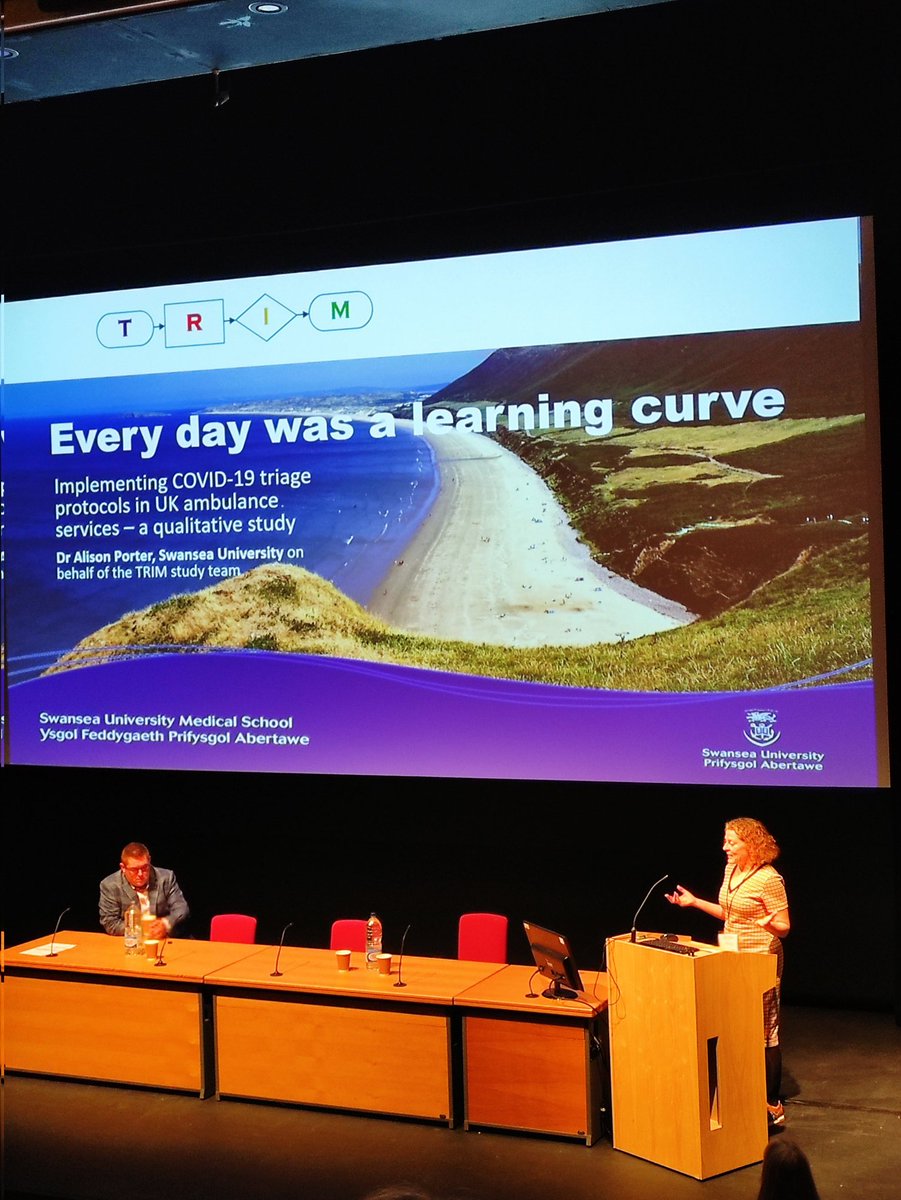 PRIMECentre's tweet photo. Interesting oral presentation about implementing COVID-19 traige protocols in UK #AmbulanceServices by @SwanseaAlison 

#PRIME2022 @HSRSwansea @ACarsonStevens https://t.co/3hhHJBG4G7