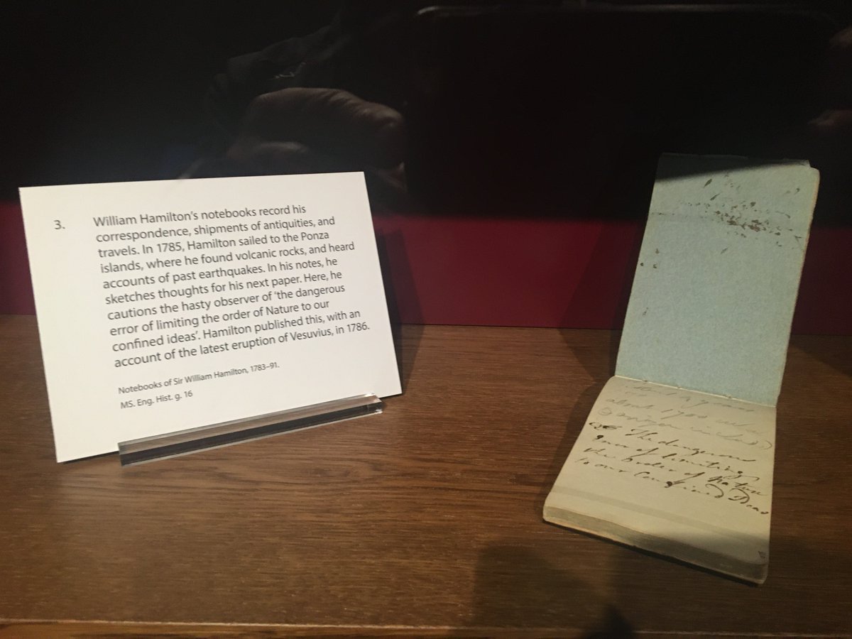 There's something magical about notebooks. Here, William Hamilton ends some notes on a trip to the volcanic #Ponza islands in 1785 with a caution for the observer of the 'dangerous error of limiting the order of Nature to our confined ideas'. #HistSci doi.org/10.1098/rstl.1…