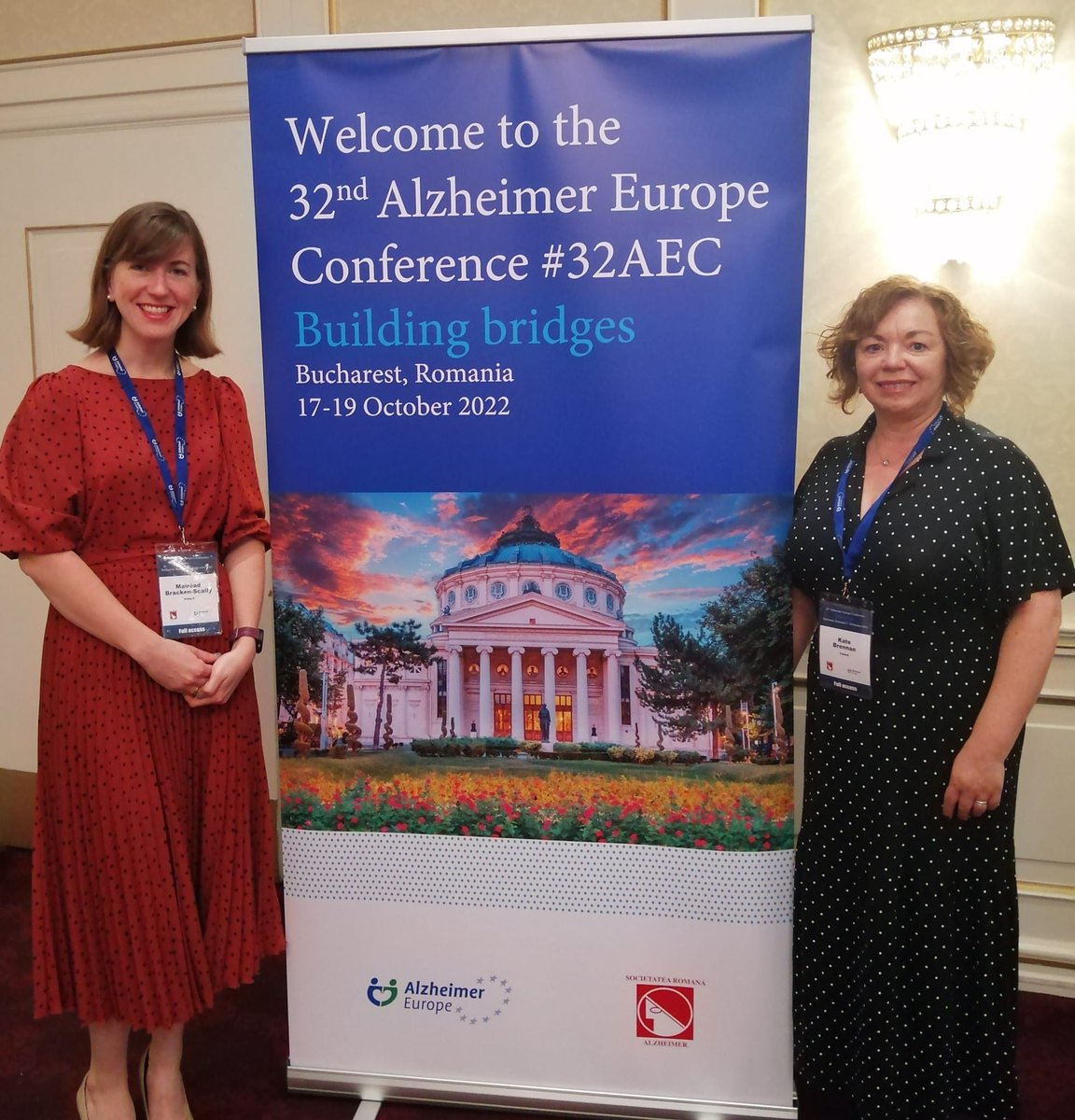 Delighted to have @BrackenScally and Kate Brennan representing @dementia_office at #32AEC conference.