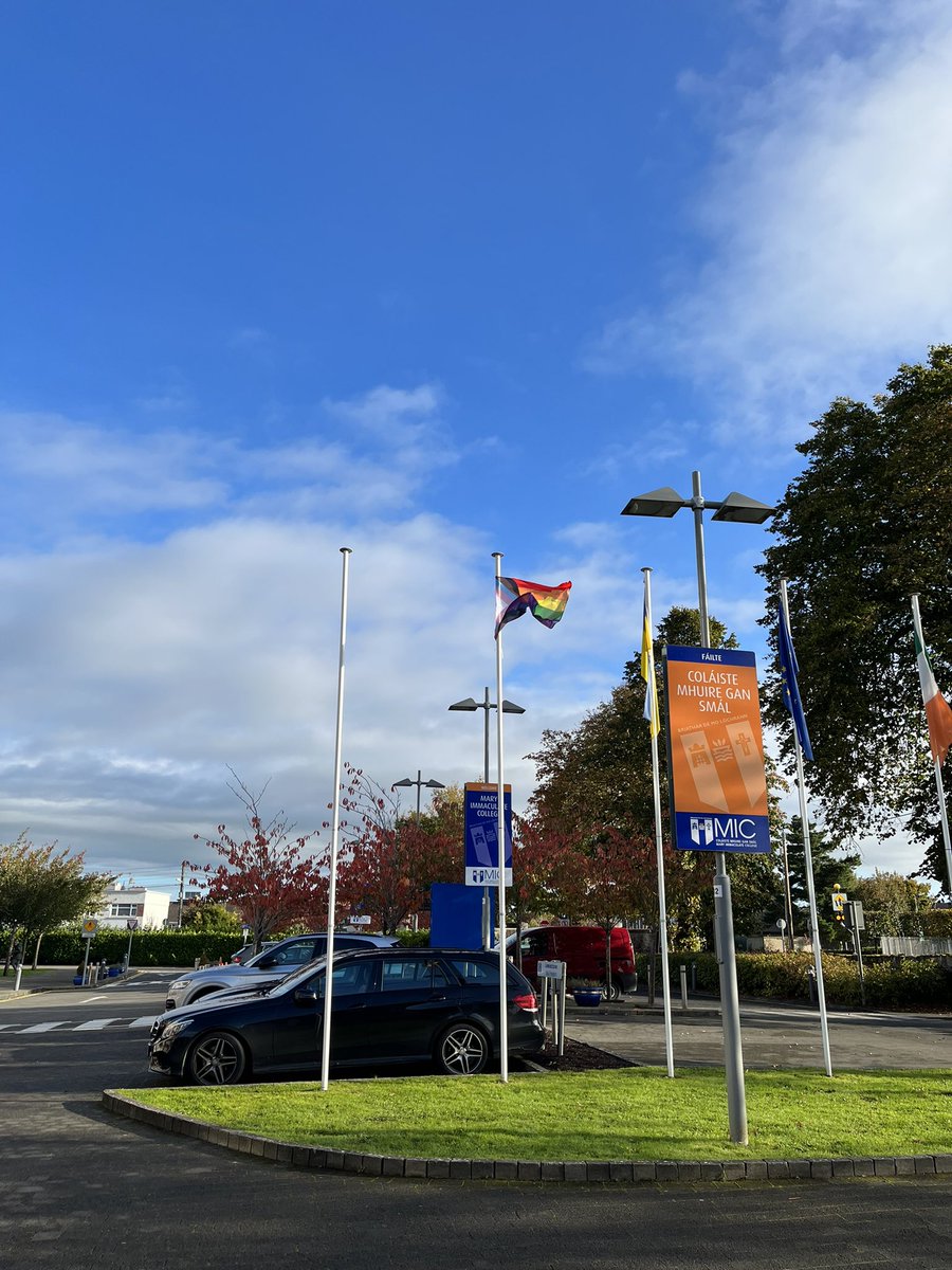 Greeted by the Pride flag as I enter work. 🌈 🏳️‍🌈🏳️‍🌈