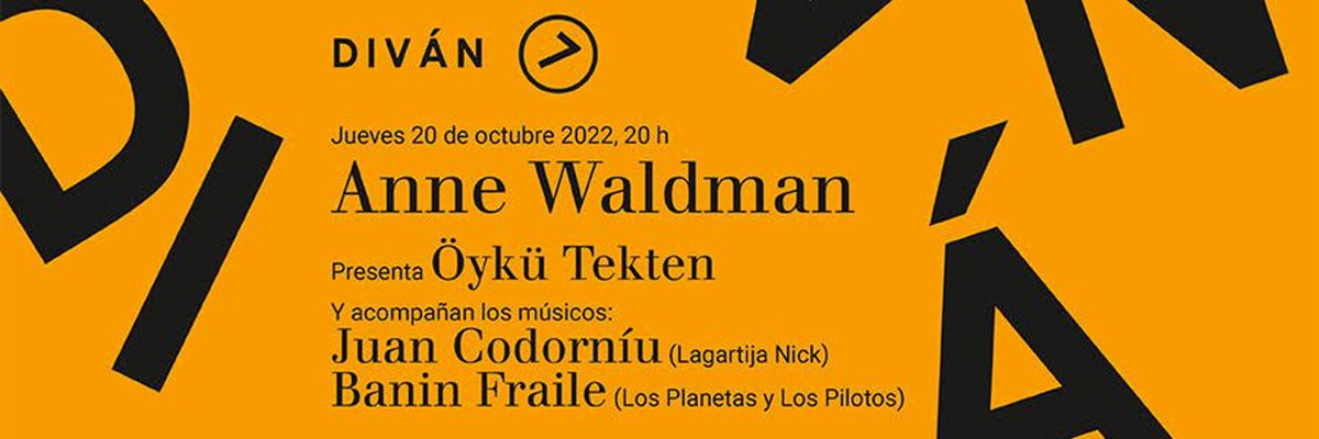 Este Jueves, día 20, a partir de las 20h. Anne Waldman presenta "Para ser estrella a medianoche": antología de su poesía publicada por <a href="/arrebatolibros/">Arrebato Libros</a>. Será en el <a href="/CentroFGL/">Centro Federico García Lorca</a>. Participan en la celebración la poeta y editora <a href="/oykutekten1/">öykü tekten</a> y los músicos Juan Codorniú y Banin Frayle.