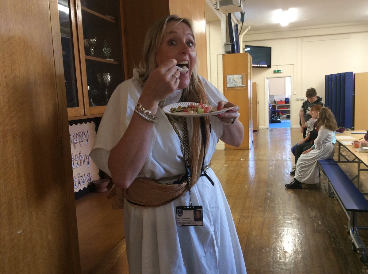 Year 6 enjoying our Greek Day, great chopping skills making our Greek salad and tzatziki <a href="/National_Junior/">The National Church of England Junior School</a> <a href="/National_Y6/">National Year 6</a>