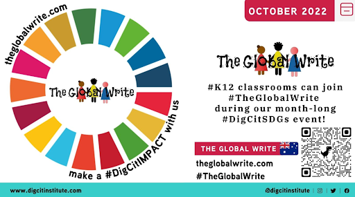 JoyceBronwyn's tweet photo. This week's #GlobalWrite has dropped. 

Go to https://t.co/3aP6VqB5uK and engage with all things #DigitalCitizenship 

We are super excited to partner with the @digcitinstitute and @mbfxc in the month of October to take over #socialmedia and educate the world. https://t.co/2otp3aBOsQ
