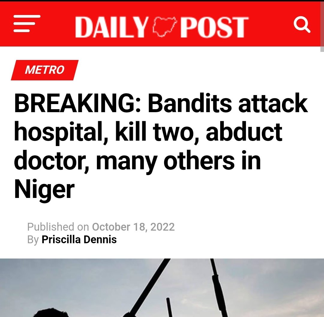 KelvinOssai's tweet photo. A country where you are not even safe in your workplace!!!
Doctors, nurses and several others abducted in a hospital. #Medtwitter #TwitterNurses #Nursing #GIDLE https://t.co/mzPP4Kg0TN