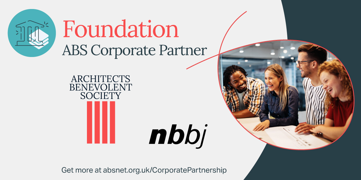 We’re excited to welcome <a href="/NBBJDesign/">NBBJ Design</a>  as our corporate partner at Foundation level.

Thank you for supporting ABS and the architectural community. Together we become a lifeline.

Find out more about becoming an ABS corporate partner: absnet.org.uk/get-involved/c…