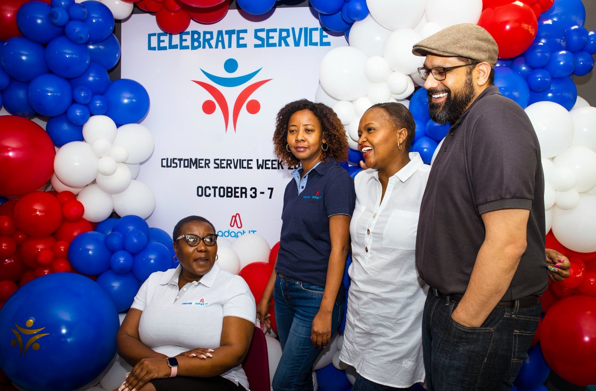 sa_micros's tweet photo. Thank you to all our CX champions for making Customer Service Week2022 a massive success! Here's a peek from the event at our Johannesburg Campus. 

#customerserviceweek2022 #customerexperience #adaptit https://t.co/oruAwm3VwU