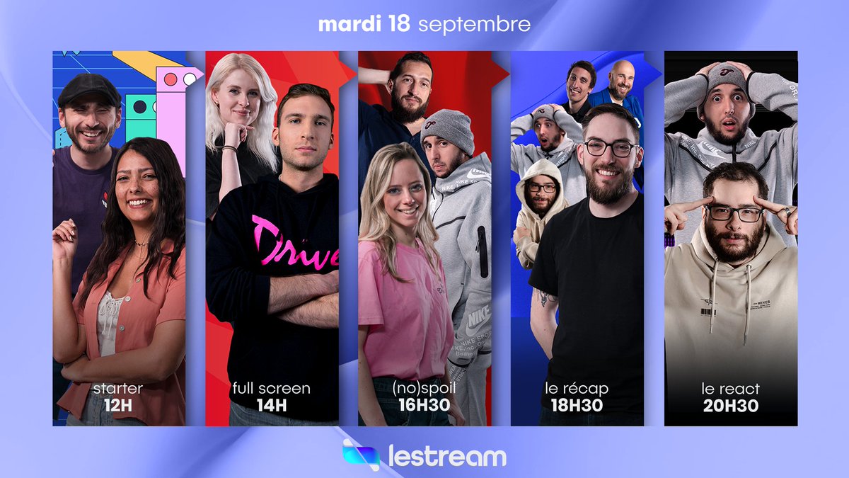 lestreamFR's tweet photo. 📌Le programme du jour ⬇️

▶️ Les news dans #Starter
🎮 Plague Tale Requiem dans #FullScreen
🍿 Le debrief complet des #AnneauxdePouvoir dans #NoSpoil
🔥 L'actu des RS dans #LeRécap
📺 Votre émission #LeReact

👉https://t.co/colhFrDKNB https://t.co/Naitfds01D