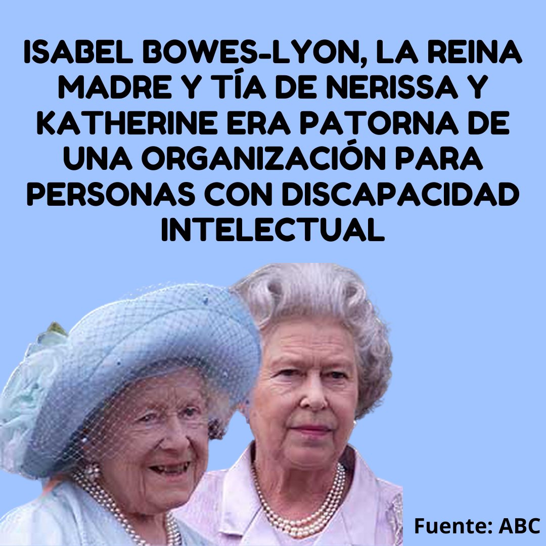 ADUTEBO's tweet photo. ¿SABÍAS QUÉ?

#asociacionadut #asociacion #discapacidad #familiareal #monarquia #isabelii #realeza https://t.co/TxpmLgQvWw