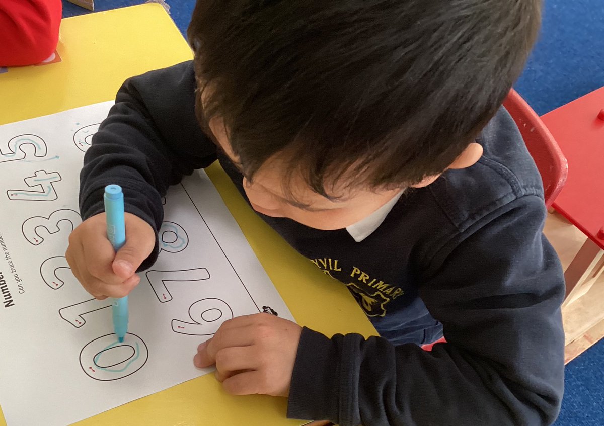 WyvilPrimary's tweet photo. Nursery have been practising their number formation. Well done for trying your best! βοΈ #wyvilvalues https://t.co/B3sSFOHLYx