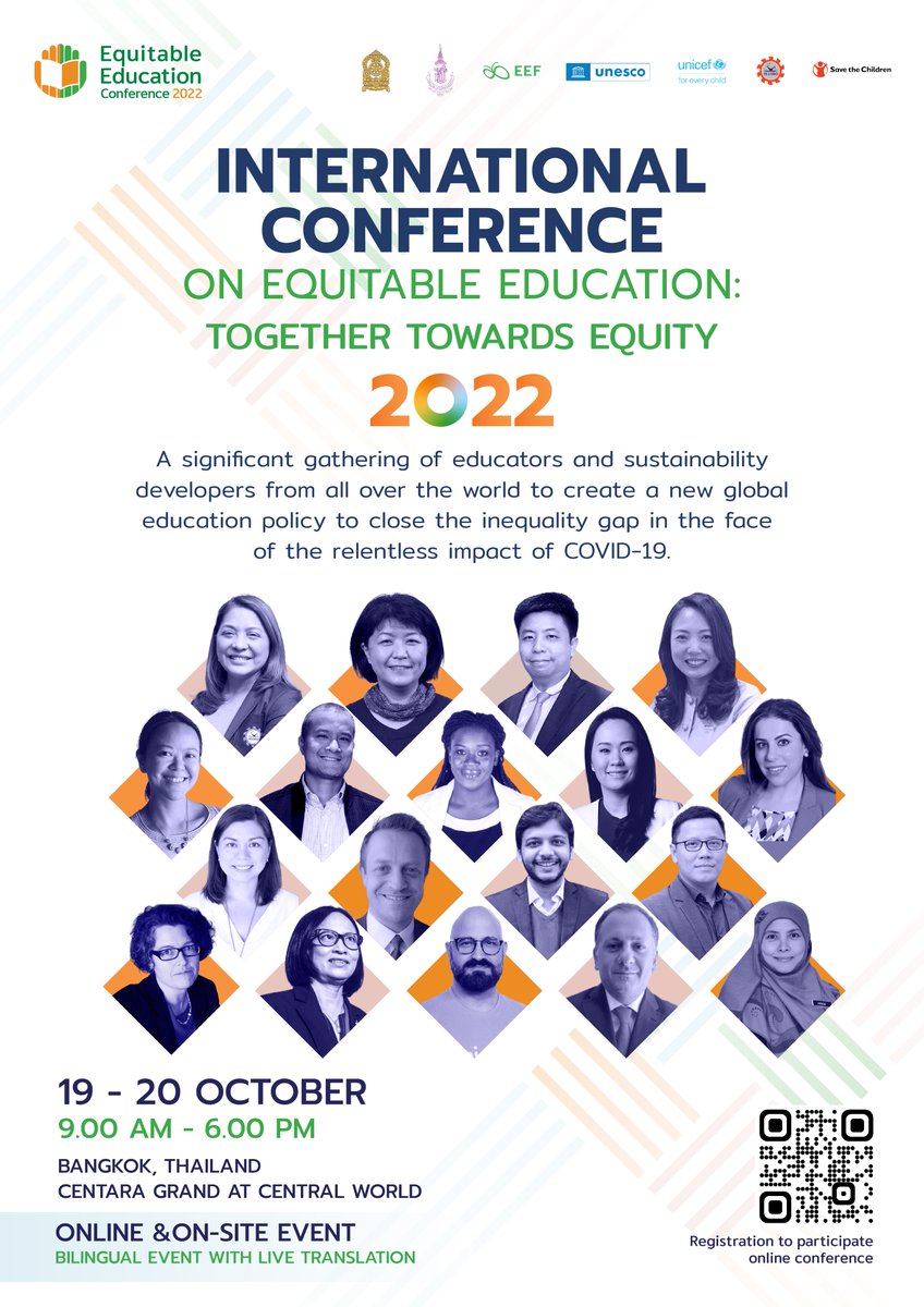 unescobangkok's tweet photo. 📚 Do you want to learn practical solutions to make quality education accessible for all?

🪑 Join us online in the International Conference on #EquitableEducation: Together Towards Equity!

📅  19-20 OCT 2022
ℹ️ Details &amp; to register: https://t.co/OeoZ73PM3Y

(1/4) https://t.co/mbGeeusw0x