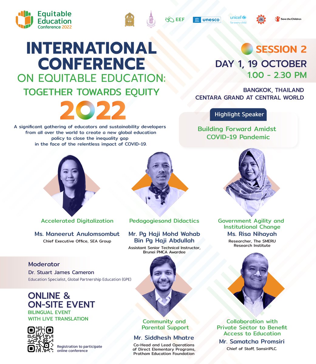 unescobangkok's tweet photo. 📚For the event's agenda, please visit: https://t.co/Ag3958GkpF

ℹ️ For more details &amp; to register: https://t.co/OeoZ73PM3Y

(2/4) #EquitableEducation https://t.co/H6emHcHzo8