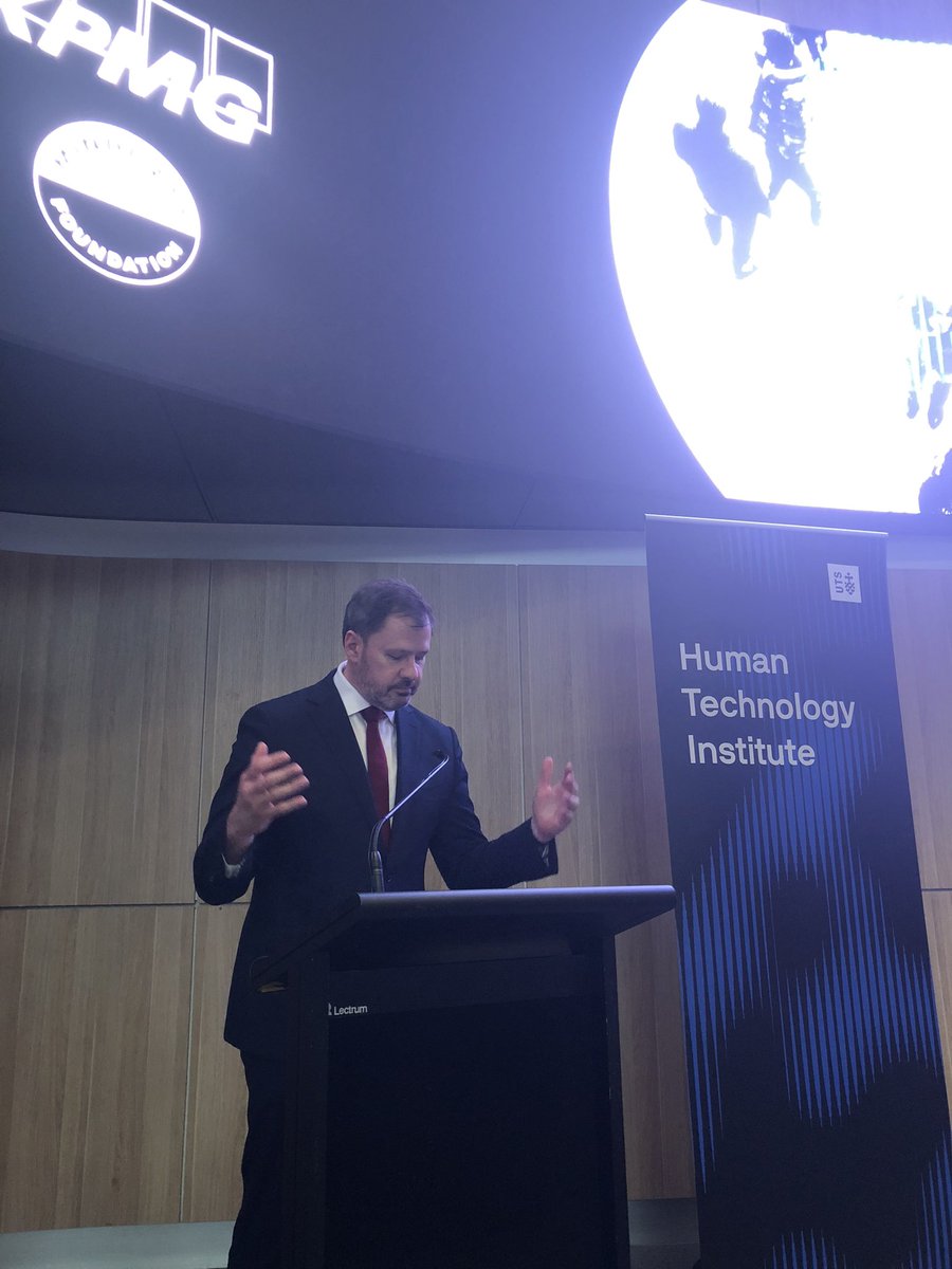 As he launches the UTS Human Technology Institute, Minister Ed Husic speaks of his vision for Australia to become the world leader in trustworthy and responsible #AI. @HTI_UTS @esantow @nickdavis97 @UTSEngage
