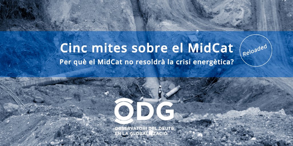 twitt_odg's tweet photo. 💡A Catalunya, el #Midcat se'ns està venent com una de les solucions per a la crisi energètica.
✍️Al 2018 ja apuntàvem els #MitesdelMidCat. Avui n'actualitzem l'anàlisi.
Per què el Midcat no serà la solució a la crisi energètica?
👇FIL #StopMidCat #GasGate https://t.co/P7V8AGxfgu