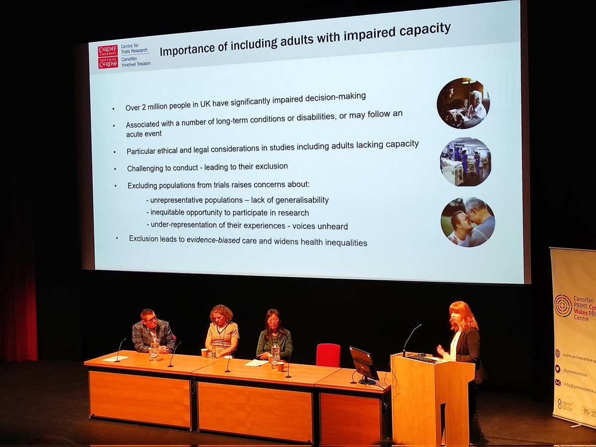PRIMECentre's tweet photo. @VickyLShepherd presenting her work on developing interventions to support #inclusivity for improving the #inclusion of adults with #ImpairedCapacity to consent in #Emergency&amp;PrimaryCare research.

 #PRIME2022 @PRIMECentre @HSRSwansea https://t.co/A4bb0Y259A