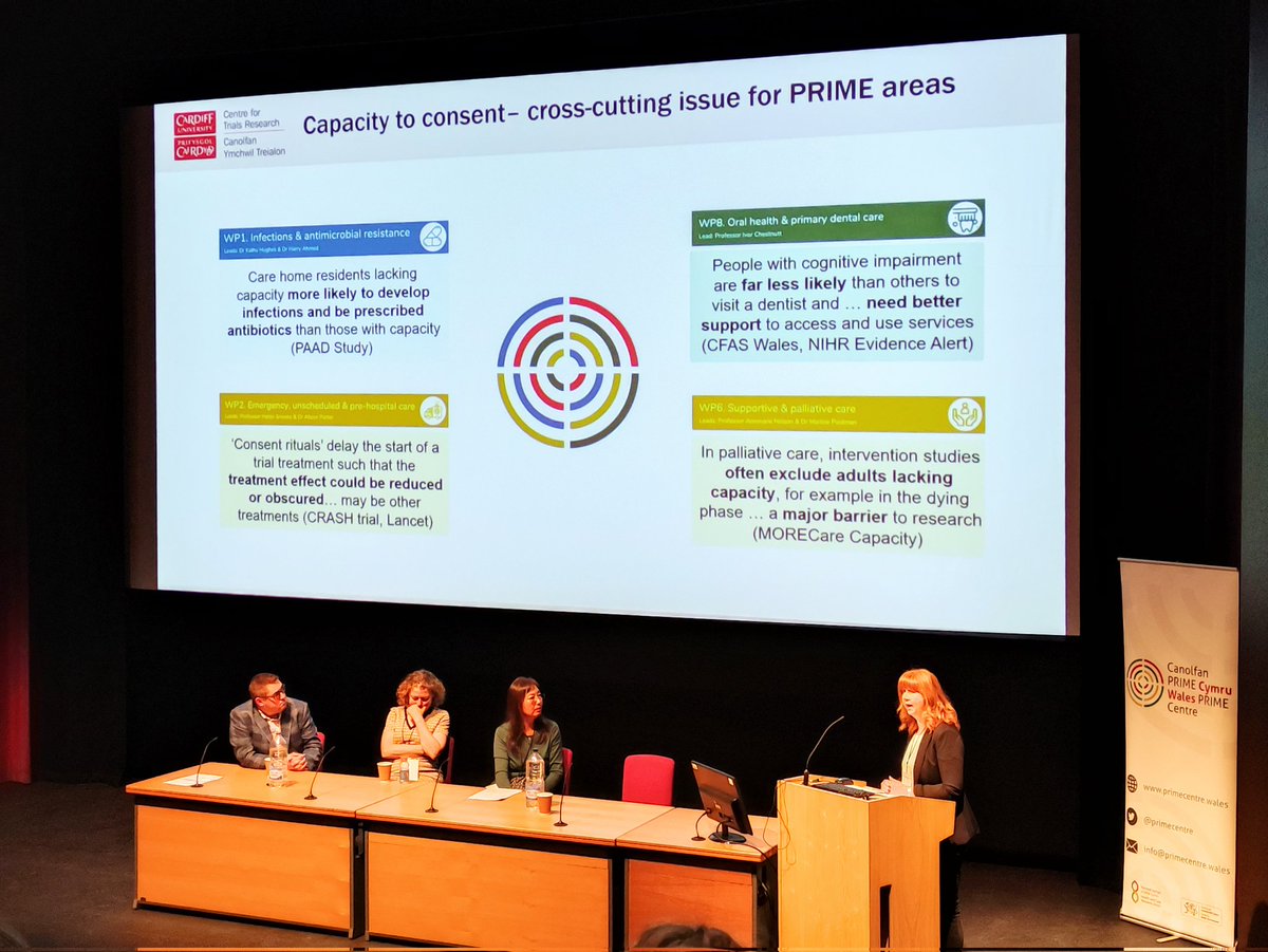 PRIMECentre's tweet photo. @VickyLShepherd presenting her work on developing interventions to support #inclusivity for improving the #inclusion of adults with #ImpairedCapacity to consent in #Emergency&amp;PrimaryCare research.

 #PRIME2022 @PRIMECentre @HSRSwansea https://t.co/A4bb0Y259A