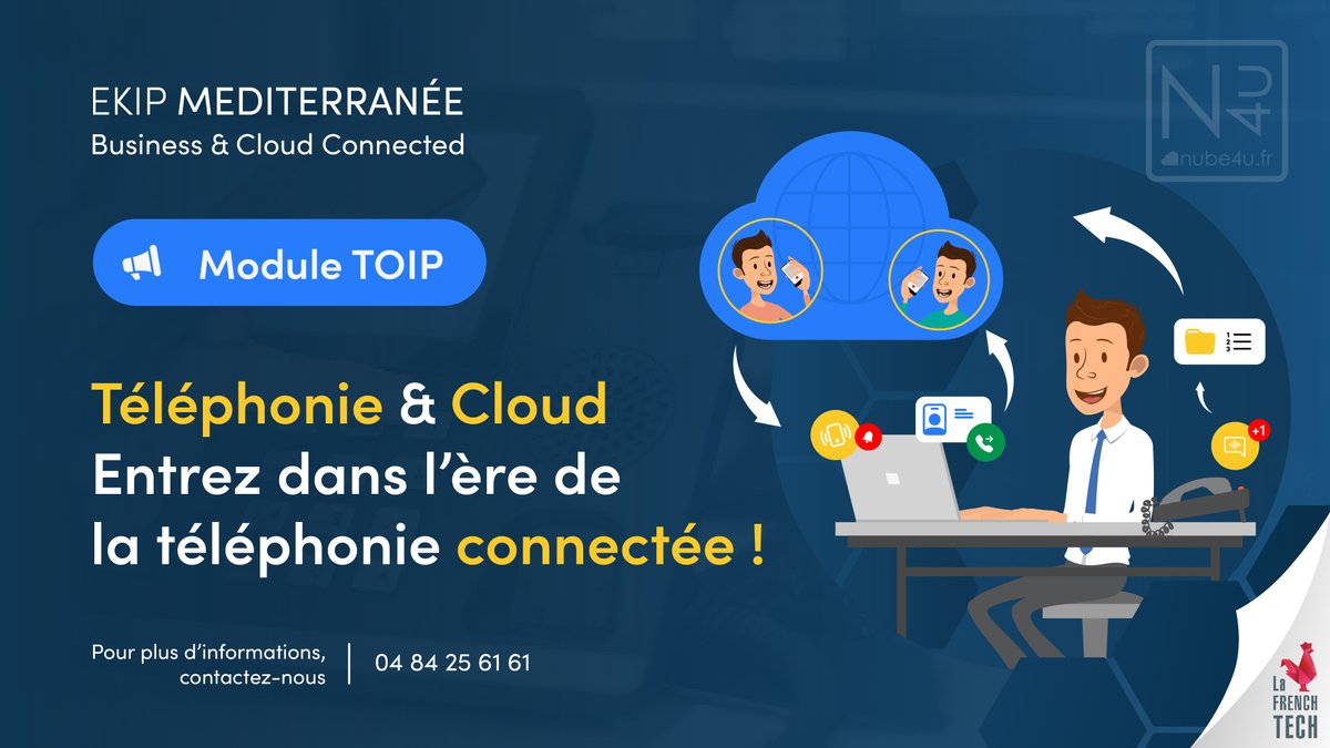 e_kipMed's tweet photo. Avec TOIP4u, la téléphonie est désormais 100% connectée !
Plus besoin de téléphones, le poste téléphonique est désormais logiciel.
Avec TOIP4u, osez la convergence et la téléphonie connectée à 360° !

Contactez nos spécialistes et basculez dans un monde 100% digital ! 0484256161 https://t.co/UeYjnX5SvL