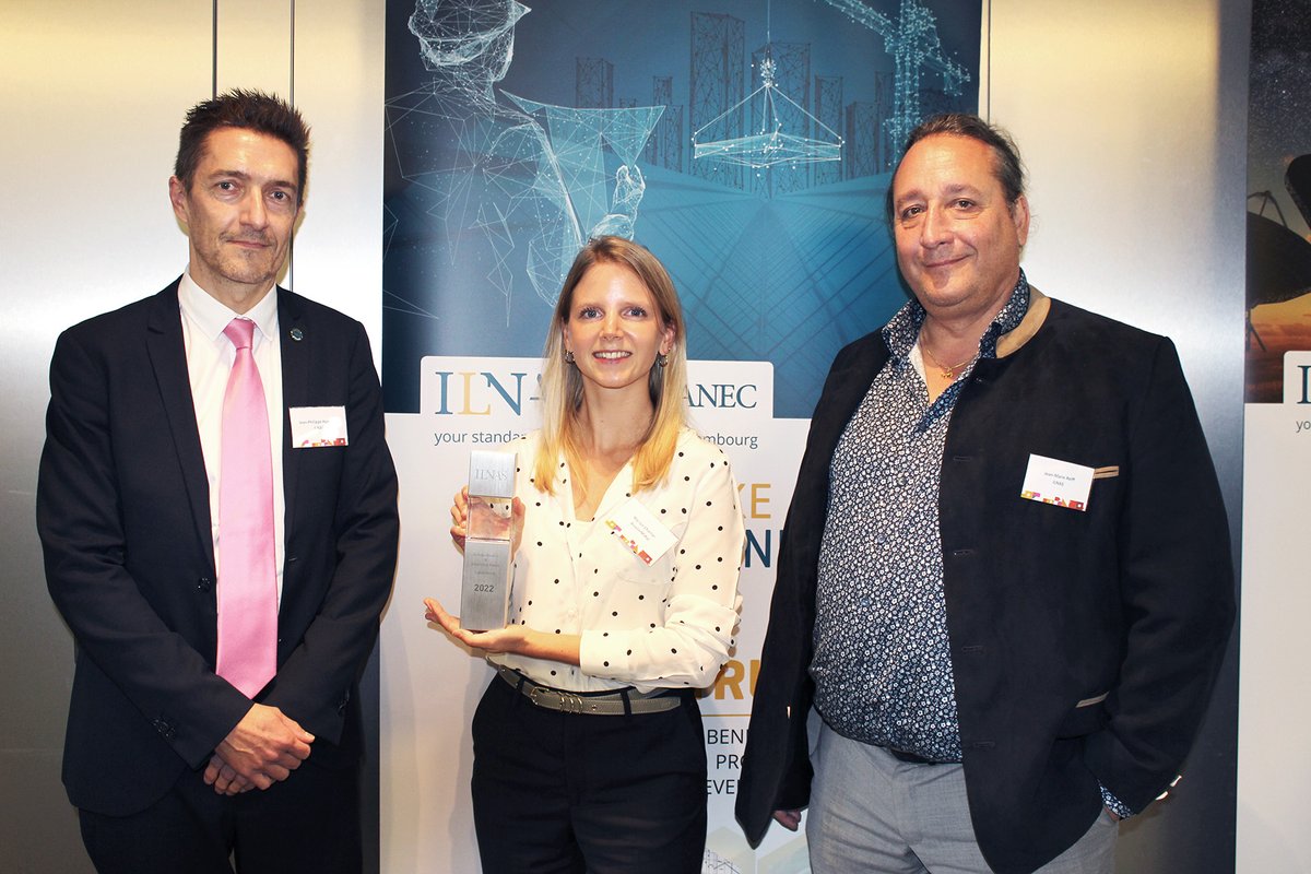 MinEcoLux's tweet photo. L’Institut Luxembourgeois de la Normalisation, de l’Accréditation, de la Sécurité et qualité des produits et services (#ILNAS) a organisé une #conférence avec le @SnT_uni_lu à l’occasion de la Journée mondiale🌍 de la #Normalisation. Plus d’infos 👉🏻 https://t.co/cjs8ON8SNO https://t.co/cnRLWv0J7J