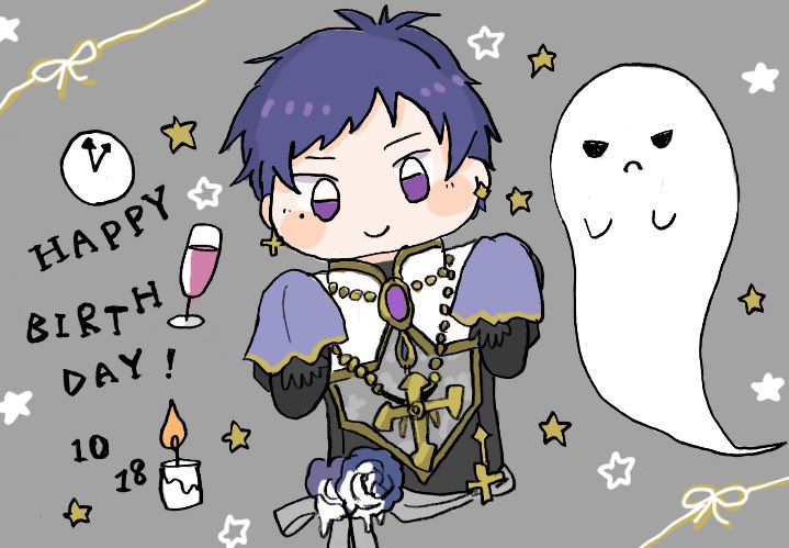 👻🥂🌟🕯🕐
#伏見弓弦誕生祭2022 