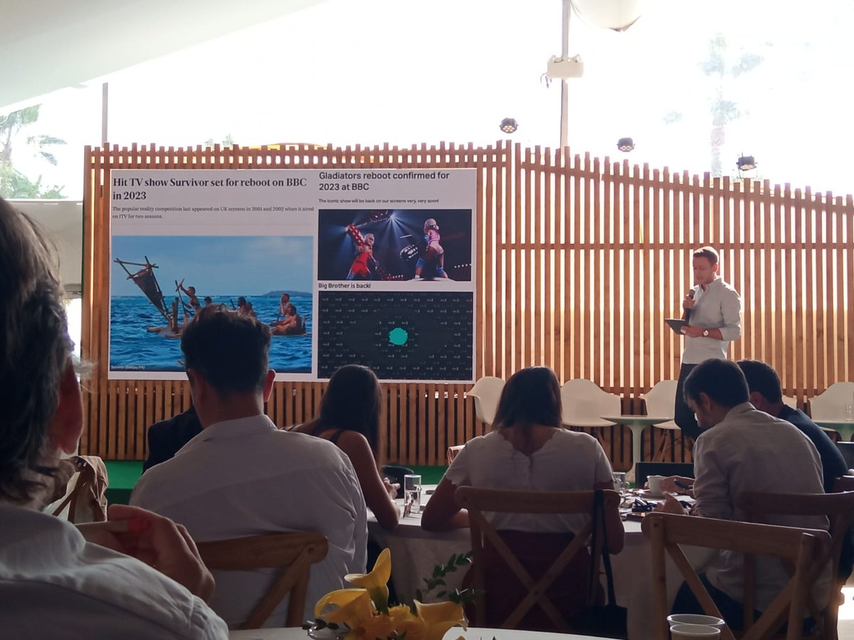 EikenCluster's tweet photo. Second part of #Frapa #Format #Summit at #MIPCOM2022 
#basqueaudiovisual https://t.co/TjkE2Tze1Y