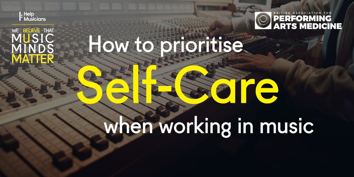 Our expert-led self-care sessions are back, join us on the 31 October for our online session tackling negative thoughts around self-esteem and self-doubt, providing you with some tools to help overcome them. If you work in music, sign up for free today: bit.ly/3ETIgBt