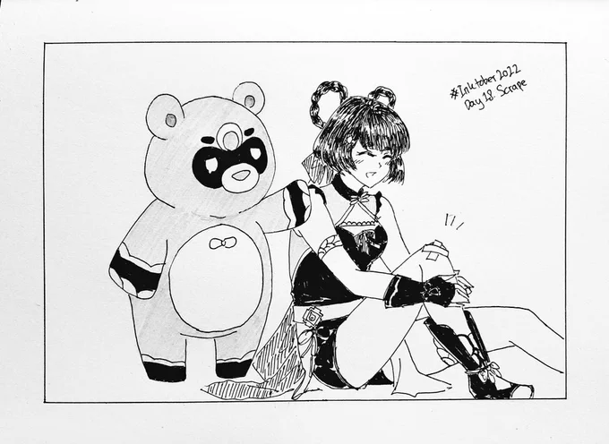 Inktober2022
Day 18 "Scrape"
.
#Inktober #Inktober2022 #Genshinlmpact #Xiangling #Fanart 