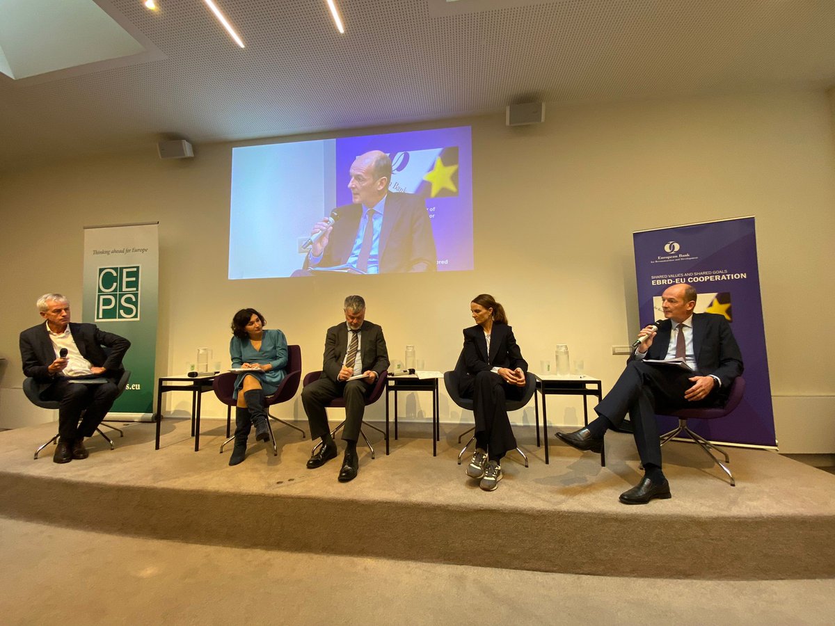 An enriching discussion at <a href="/CEPS_thinktank/">CEPS ThinkTank</a> on rebuilding Ukraine &amp; strengthening digital transformation in the Eastern Neighbourhood. <a href="/EBRD/">The EBRD</a> will offer key support to private sector &amp; policymakers towards successful reconstruction and digital transition in the region. #EBRDdigital