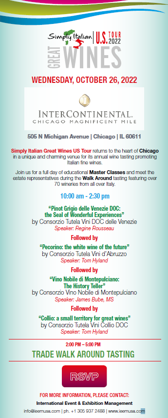 vignapetrussa's tweet photo. Let's meet in Chicago on Wednesday 26th October at the Simply Italian Great Wines U.S. Tour 2022. Taste with us our Italian wines!
#VignaPetrussa #Chicago #Schioppettino #Refosco
https://t.co/WVnRSwzvyO https://t.co/Yur51s7wRA
