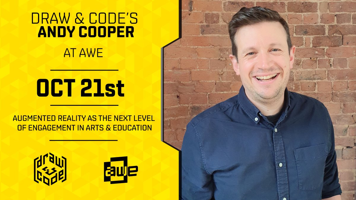 DrawAndCode's tweet photo. Draw &amp; Code's very own co-founder and creative director @Coopalskii will be moderating a panel at #AWE2022 to discuss the benefits of #AR and how #immersive tech can be an impactful teaching tool🚀

If you’re headed to Lisbon for @ARealityEvent this week make sure not to miss it! https://t.co/fwJMuYSXme