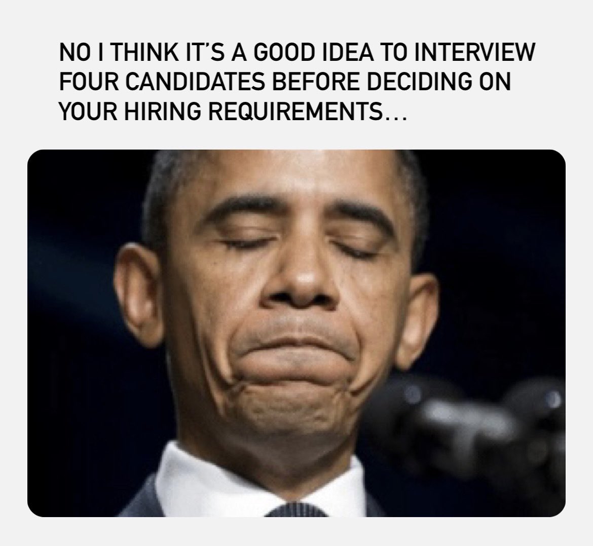 Said no recruiter ever 🙄
