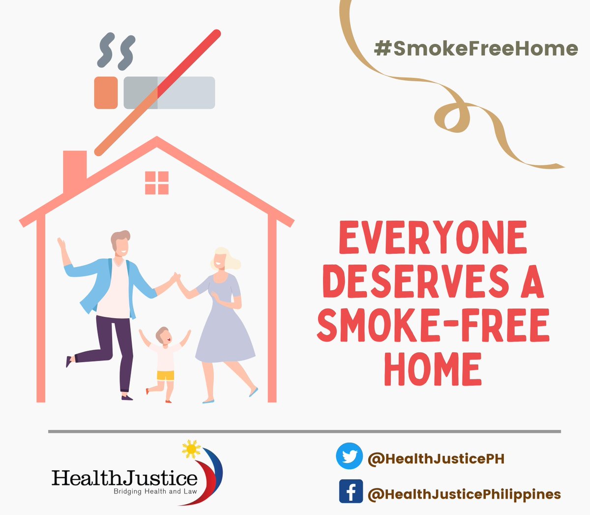 HealthJusticePH's tweet photo. Secondhand smoke can negatively impact the health of children and adults. Reduce risks of lung cancer, respiratory infections and asthma by making your home smoke-free today.

#SmokeFreePH
#SmokeFreeIsTheNewNormal https://t.co/ZRIxXlRmZT