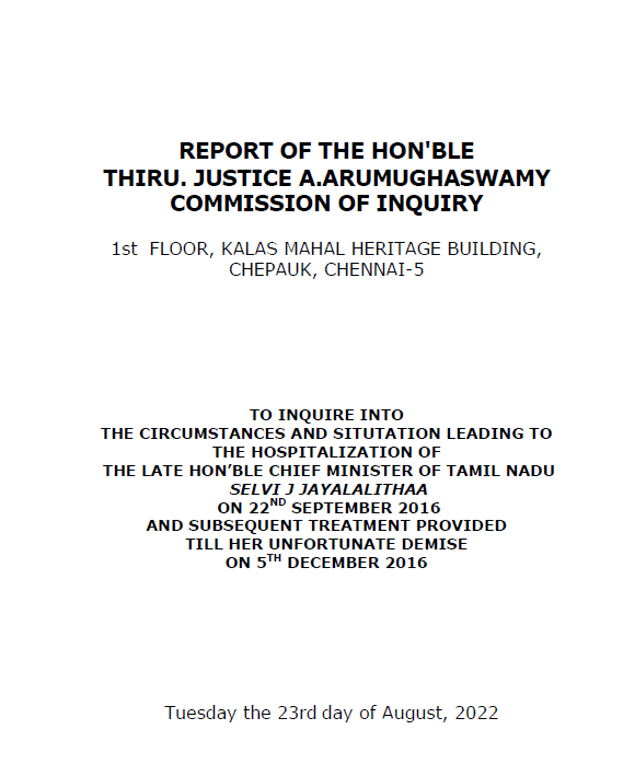 ஆறுமுகசாமி ஆணைய அறிக்கையில் பல விஷயங்கள் முரணாக உள்ளன. சமின் ஷர்மா பரிந்துரைத்த அறுவை சிகிச்சை வேண்டாம் என முடிவெடுத்தது அப்போலோ மருத்துவர்கள். மருத்துவர்களின் முடிவை மாற்ற சசிகலாவுக்கு அதிகாரம் இருந்தும், அதை செய்யவில்லை என ஆணையம் கூறுவது சரிதானா ? #Jayalalithaa #Sasikala