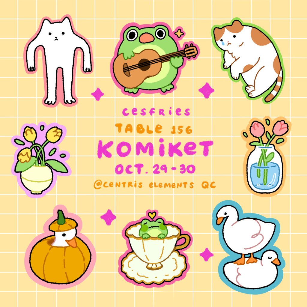 cesfries's tweet photo. I'll be tabling with @ArtceeYamanaca at Komiket at Centris Elements QC on October 29-30! Table #156✨ See you guys there😙 https://t.co/B61oNZITCZ
