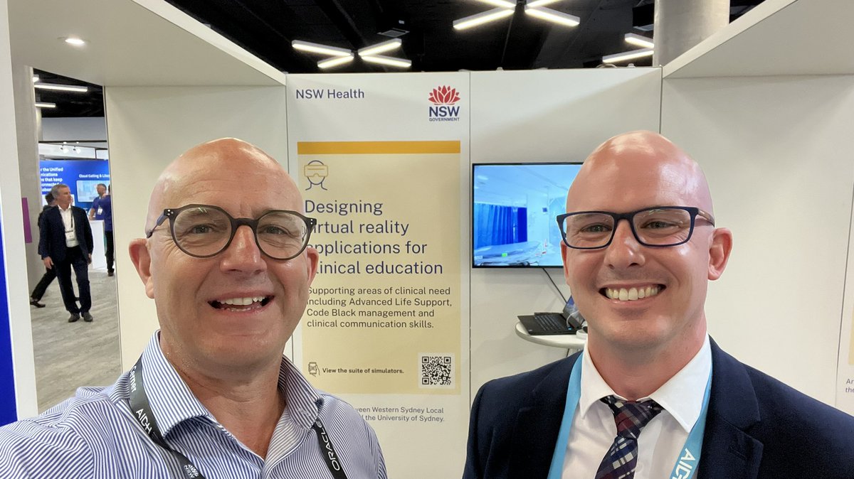 People keep confusing Nathan Moore  and me - I have no idea why... But I AM taking it as a very lovely compliment on multiple levels - love your work Nathan! #twins #DHS2022 #AIDH #digitalhealth #healthcare #VR #training