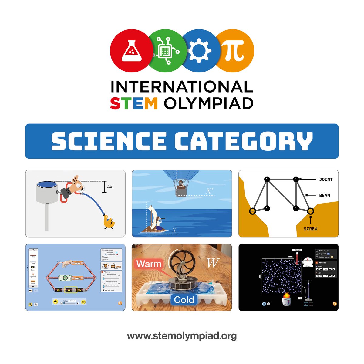 StemOlympiad's tweet photo. HURRY UP! REGISTER NOW!

🌐 https://t.co/9jxxOKoSMK

#stem #steam #science #math #physics #biology #chemistry #awards #certificate #stemeducation #naturalsciences #computer #student #school #education #experiment #challenge #stemolympiad #coding #computerscience #popularscience https://t.co/zKh5rNbMJE