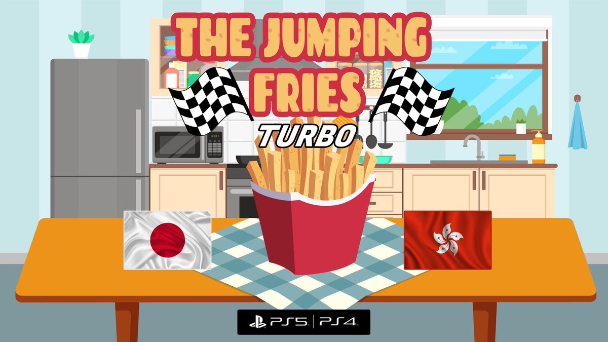 GAZDAN62's tweet photo. New #Giveaway
I have a PS4 JP🇯🇵 code up for grabs!
The Jumping Fries TURBO
To win - Retweet, Follow Me & @ThiGames_DE
Winner announced in 24 hours!
#Giveaways #Gamer #TrophyHunter #IndieDev #PS4 #PS5 #PlayStation #Win #indiegames #weekofgiveaways https://t.co/UEDuZnn5a9