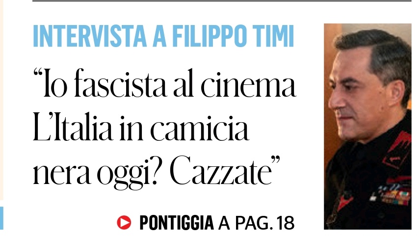 Ho intervistato #FilippoTimi. Sul @fattoquotidiano in edicola.