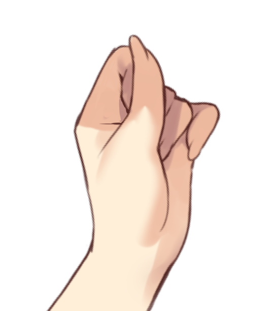 こういう形の手描きがち男 