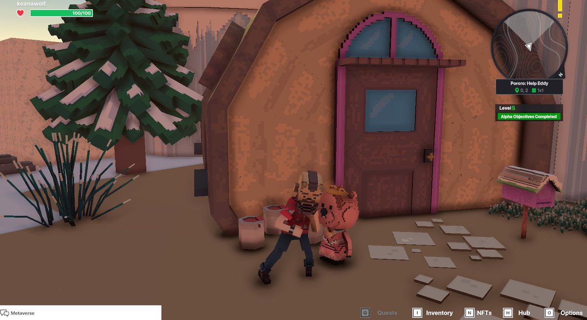 KeanaWolf's tweet photo. @TheSandboxGame yes ! I just finished my quest on Pororo experience on the #SandboxAlphaS3 for a chance to win a Season 3 Alpha Pass! Here I am with a cute Pororo. Check out my screenshot!

#Pororo https://t.co/FGtzaaEGFM
