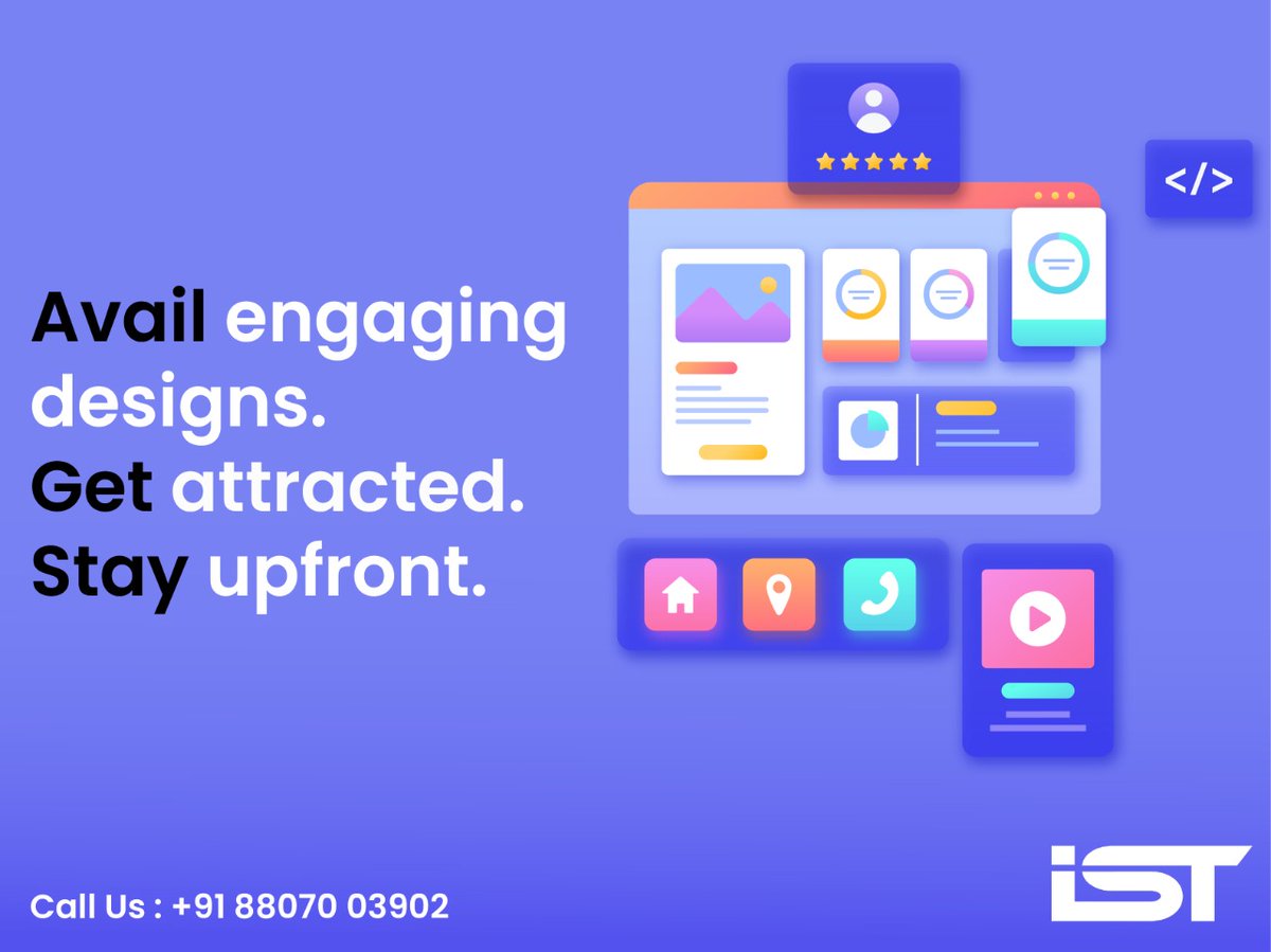 Design is everywhere from the dress you are wearing to the Smartphone you are holding, its design.
#engaging #designs #availabledesign #get #upfront #attractivedesign #iStudiotechnologies
