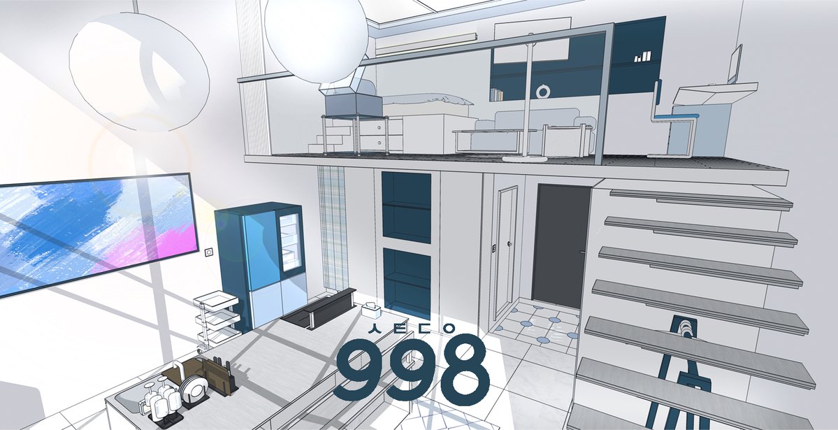 [파랑이 가득한 복층 원룸_OCEAN]
한 번쯤 로망 가져봤을 복층 원룸, OCEAN

에이콘(<a href="/ACON3D/">에이콘</a>)에서 구매 가능합니다!
acon3d.com/ko/toon/produc…

#스튜디오998 #STUDIO998 #스케치업 #스케치업배경 #웹툰배경 #3D배경