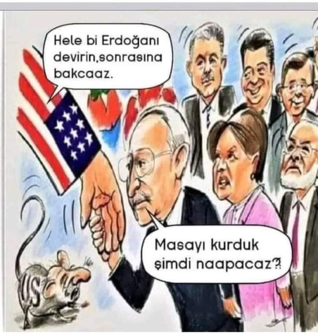 Değil masa saray da kursanız Amerika kuklalarına oy moy yok. Karar belli aday net.