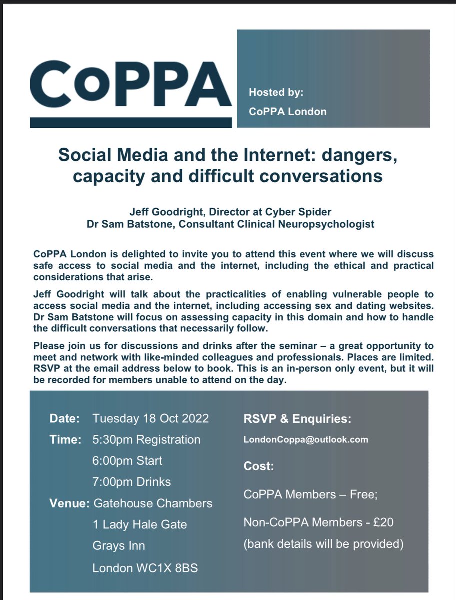 Talking tonight with #drsambatstone at #CoPPA17 London.