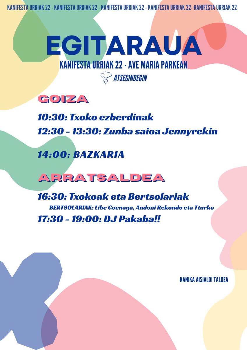 BADATOR LARUNBATA, BADATOR KANIFESTA ❤‍🔥

Hona hemen larunbateko egitaraua

Ez galdu aukera, eta gerturatu!

❤️💜💚