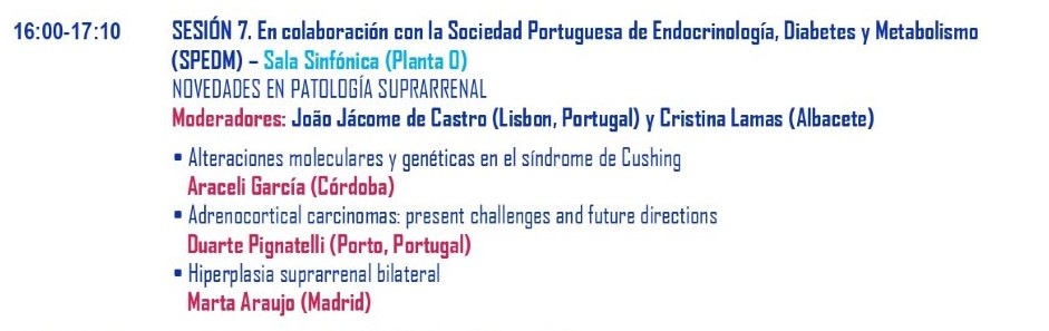 📆Ya no queda nada para el congreso de la SEEN #SEEN2022 ✈

Ilusionada por poder hablar de Hiperplasia suprarrenal bilateral. Nos vemos el jueves 27

📌Repasaremos los puntos +importantes y novedades en hiperplasia SR macronodular y micronodular bilateral
congresoseen2022.com/index.php?idpa…