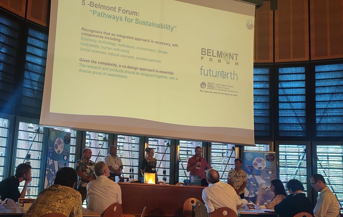 MarajaRiechers's tweet photo. Today started the #pacpath @Belmont_Forum workshop: a multi-disciplinary and multi-actor consortium to co-design a robust ocean research strategy for #sustainability pathways in the South Pacific #OceanDecade @centre_Tjibaou @ird_fr @spc_cps @UniSouthPacific @UnitedNationsRU https://t.co/t9WCBx2cb5