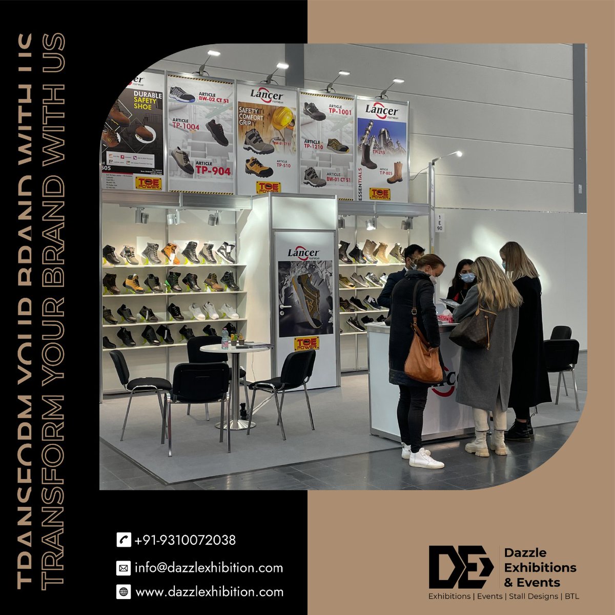 Dazzlexhibition's tweet photo. Dazzle Exhibition &amp; Events is a progressive and innovative company specializing in the design and fabrication of trade show exhibits around the world

#dazzleexhibitions #dazzleexhibitionsandevents #stalldesign #stallfabrication #services #boothdesigns #customstalldesign #company https://t.co/mgOjvXfL7I