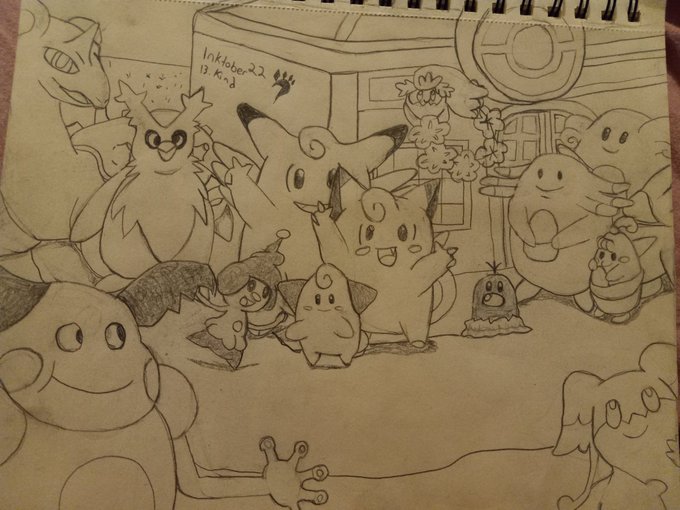 #inktober2022 prompt 13 kind. Did different friendly and kind pokemon outside of a pokemon center.  #drawing<a href="/tag/inktober2022"class="tags">#inktober2022</a><a href="/tag/drawing"class="tags"><span>#drawing</span></a><a href="/tag/pokemon"class="tags"><span>#pokemon</span></a><a href="/tag/pokemoncenter"class="tags"><span>#pokemoncenter</span></a><a href="/tag/inktober"class="tags"><span>#inktober</span></a><a href="/tag/p"class="tags"><span>#p</span></a>